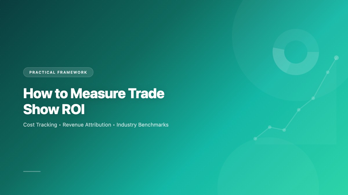 How to Measure Trade Show ROI: A Practical Framework for Exhibitors