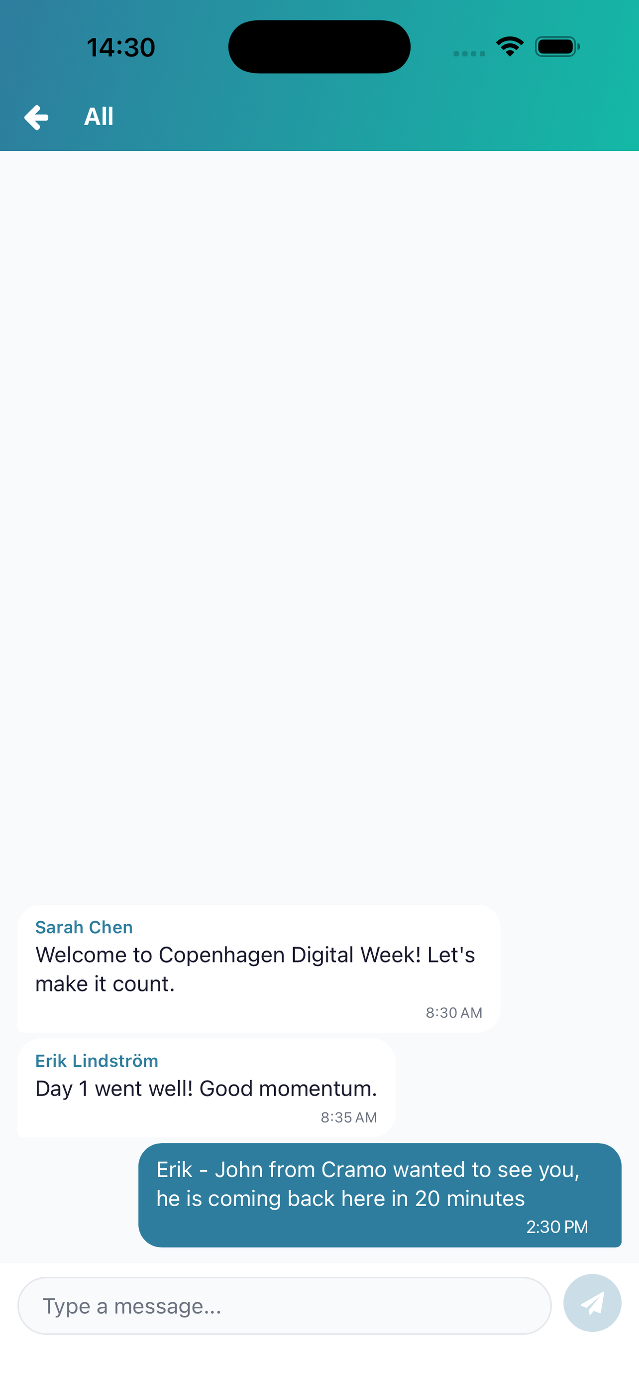 Team Messages